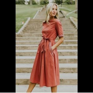 Roolee Clarissa Stitched Dress